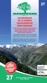 Wandelkaart 27 Valgrisenche, Val di Rhêmes, Valsavarenche, Gran Paradiso | Fraternali Editore