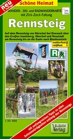 Wandelkaart Rennsteig | Verlag Dr. Barthel