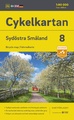 Fietskaart 8 Cykelkartan Sydöstra Småland - zuidoost Smaland | Norstedts