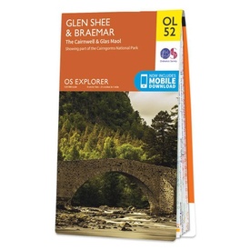 Wandelkaart - Topografische kaart OL52 OS Explorer Map Glen Shee & Braemar | Ordnance Survey