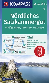 Wandelkaart 18 Nördliches Salzkammergut | Kompass