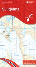 Wandelkaart - Topografische kaart 10128 Norge Serien Sulitjelma | Nordeca