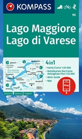 Wandelkaart 90 Lago Maggiore - Lago di Varese | Kompass