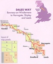 Wandelkaart Dales Way | Harvey Maps