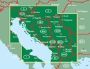 Wegenkaart - landkaart Slovenië - Kroatië - Servië - Bosnië-Hercegovina - Montenegro - Kosovo - Macedonië | Freytag & Berndt