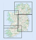 Wegenkaart - landkaart Ireland South ( Ierland ) | Ordnance Survey Ireland