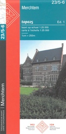 Wandelkaart - Topografische kaart 23/5-6 Topo25 Merchtem | NGI - Nationaal Geografisch Instituut