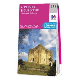 Wandelkaart - Topografische kaart 186 Landranger Aldershot & Guildford | Ordnance Survey