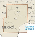 Wegenkaart - landkaart 8 USA Zuid: Texas, Oklahoma, Kansas | Reise Know-How Verlag