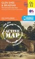 Wandelkaart - Topografische kaart OL52 OS Explorer Map | Active Glen Shee - Braemar | Ordnance Survey