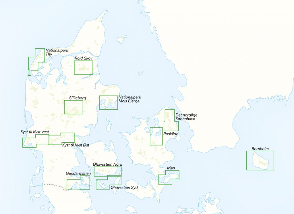 Wandelkaarten Denemarken Calazo