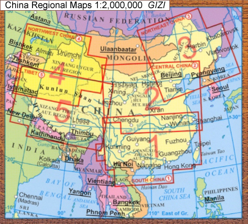 Overizcht GIZI regionale kaarten China