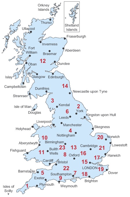 Overzicht Tour Maps Ordnance Survey